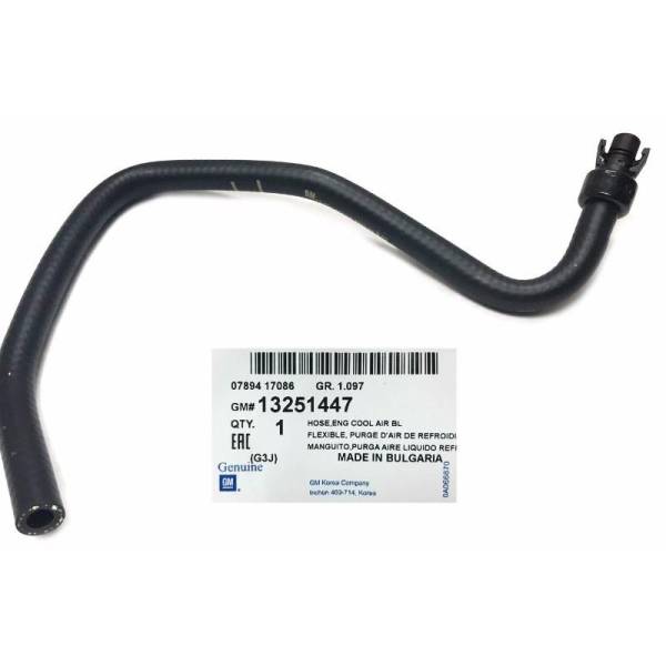 GM - New OEM Cruze 1.4 Coolant Bypass Hose From Outlet To Reservoir 2011-16 13251447