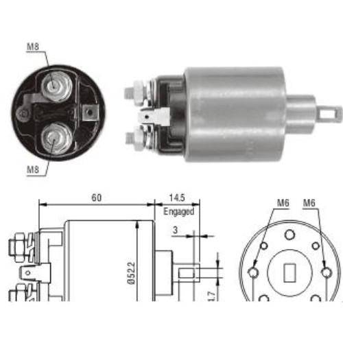 ZM - New Starter Solenoid For Kia Y Nissan Sentra