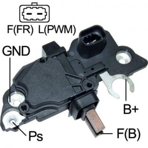 Transpo - New Regulator Bosch Type 12V 2-Term For Chevrolet, GMC, Pontiac, Cadillac- IB314