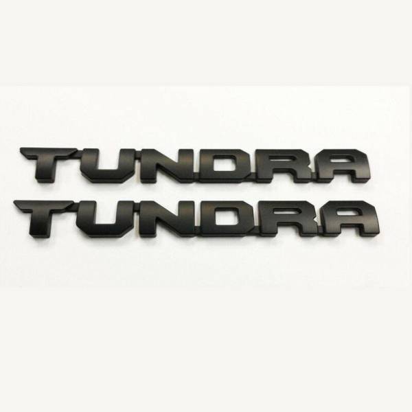 Toyota - Set of 2 Door Emblem Black Matte for Toyota Tundra TRD PRO - 754710C170