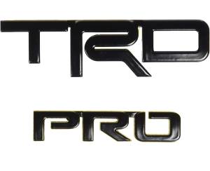 Toyota - OEM Toyota TRD Pro Emblem 4Runner FJ Cruiser Tundra Tacoma Black Metal - Image 1