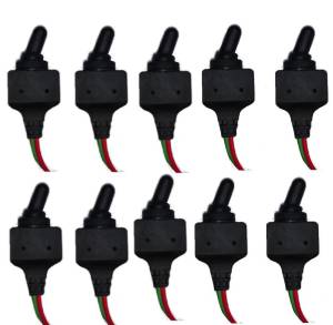 DTS - Set of 10 Toggle Switch Heavy Duty Waterproof 2 Terminal ON/OFF Marine & Vehicle - Image 1