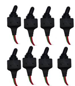 DTS - Set of 8 Toggle Switch Heavy Duty Waterproof 2 Terminal ON/OFF Marine Automotive - Image 1
