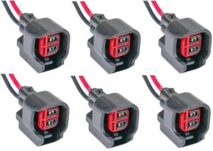 DTS - Set of 6 Harness Connector Pigtail for Fuel Injector S824 1P1344 PT2160 - Image 1